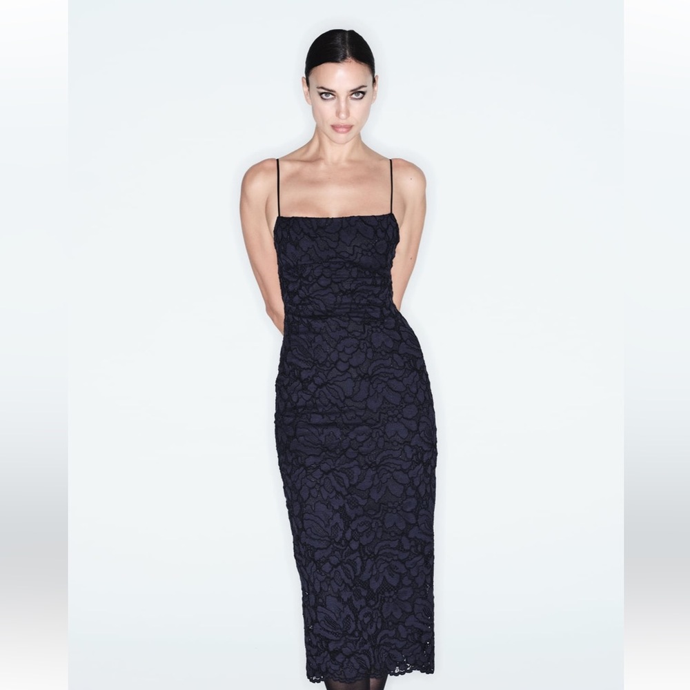 Zara Lace Beautiful Midi Dress